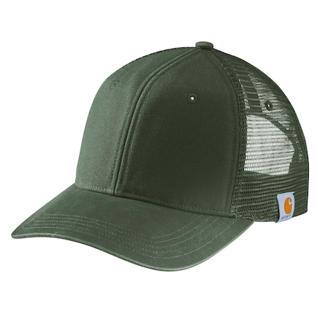 Carhartt Men's AH5298 Canvas Mesh Back Cap OS Hats Unassigned Moss AH5298-M / 105298-MOSOS